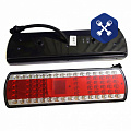 Фонарь задний светодиодный Камаз, МАЗ правый (со жгутом AMP) 24В ("SKV lighting")