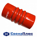Патрубок интеркулера IVECO (ф=90 мм, L=190 мм) прямой (силикон) с кольцами ("STELLOX")