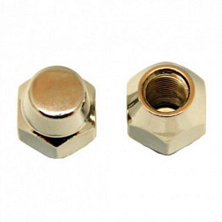 Гайка колеса М12x1.5x26 закрытая, конус, ключ 19 (цинк)