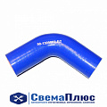 Патрубок радиатора МТЗ нижний угловой (ф=36 мм, L=75/75 мм) силикон ("Motorist")