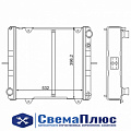 Радиатор водяной ГАЗель (3-х ряд) дв.ЗМЗ-402, УМЗ-4216 с/о медно-латунный ("Оренбургский радиатор")