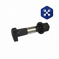 Болт колеса HOWO, SHACMAN F3000 (М22х120х1.5) задний с гайкой (12.9) с насечкой ("HOWO")