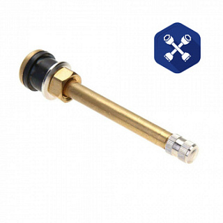 Вентиль бескамерной шины прямой (90 мм)