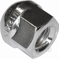 Гайка колеса М12х1.5 открытая, сфера, ключ17 (хром)