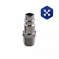 Разъем быстросъемный 1/4" (папа) наружная резьба ("Clipper")