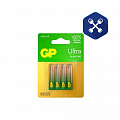 Батарейка мизинчиковая AAA / LR03 GP Ultra Alkaline G-Tech (4 шт) ("GP")