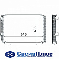 Радиатор водяной УАЗ (1-о ряд) дв.ЗМЗ-409, IVECO 2.3 алюминиевый  (АО "ШААЗ")