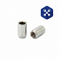 Гайка колеса М12х1.25х33 открытая, конус, внутренний шестигранник (хром)