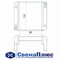 Радиатор отопителя ГАЗ, ПАЗ (2-х ряд) алюминиевый (АО "ШААЗ")