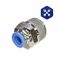 Фитинг прямой ф=08 мм, 1/2" (наружная резьба) ("HIMPT")