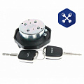 Крышка топливного бака (ф=65) (2 уса) с ключом (металл) JAC N75, N120, Камаз Компас ("JMC")