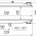 Радиатор масляный ЧТЗ (2-х ряд) Т-10, Т-170 латунный ("TASPO")