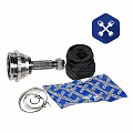 Шрус наружный HYUNDAI Accent (пыльник, хомуты, кольцо, смазка, гайка) 22/25 зуб (ABS) ("STELLOX")