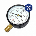 Мановакуумметр (-0.1...0...0.9 МПа) ф=100 мм, IP40 (штуцер М20х1.5) (АО "ФИЗТЕХ")
