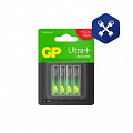 Батарейка мизинчиковая AAA / LR03 GP Ultra Plus Alkaline (4 шт) ("GP")