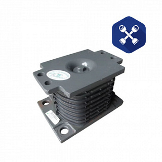 Подушка рессоры HOWO задней (4 отв) ("HOWO")