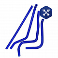 Патрубки отопителя УАЗ-Патриот (после 2012 г.) (4 шт) силикон ("Motorist")